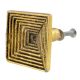 Kund Shape Antique Golden Aluminium Cabinet Knob